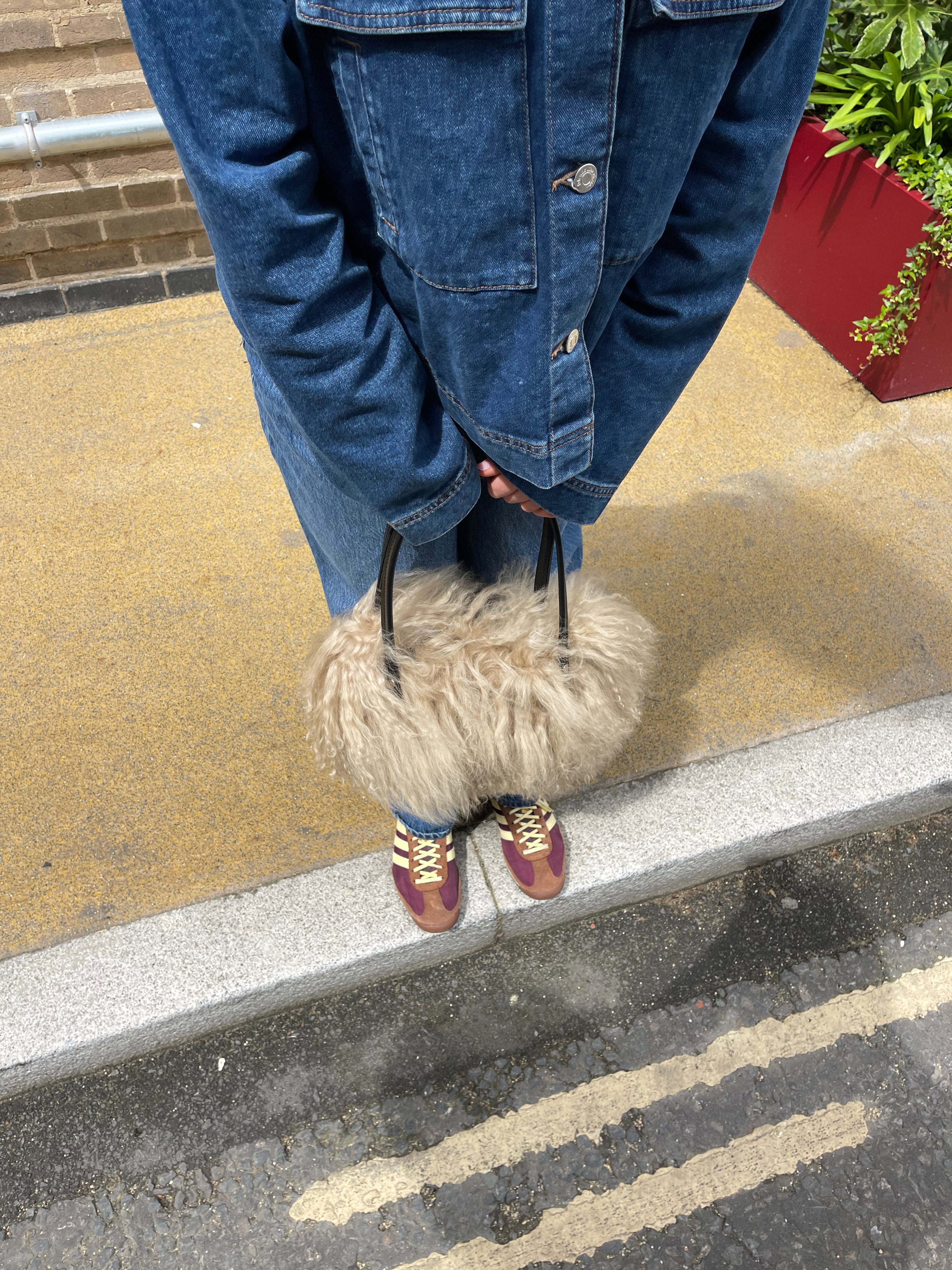 Mongolian Bowler Bag (Cream)