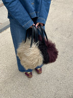 Mongolian Bowler Bag (Cream)
