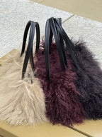 Mongolian Bowler Bag (Cream)