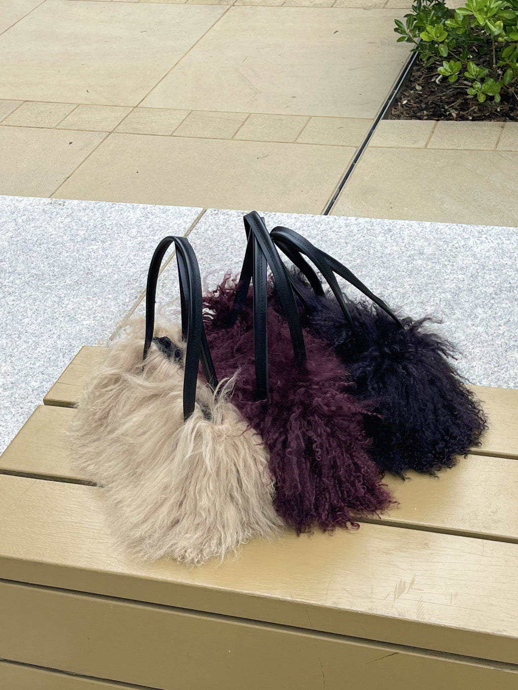 Mongolian Bowler Bag (Wine)