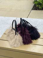 Mongolian Bowler Bag (Wine)
