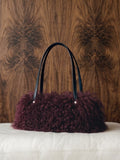Mongolian Bowler Bag (Wine)