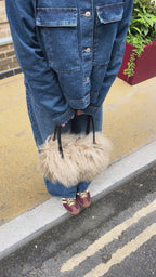 Mongolian Bowler Bag (Cream)