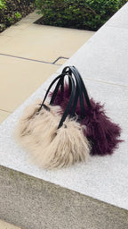Mongolian Bowler Bag (Cream)