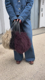 Mongolian Bowler Bag (Wine)
