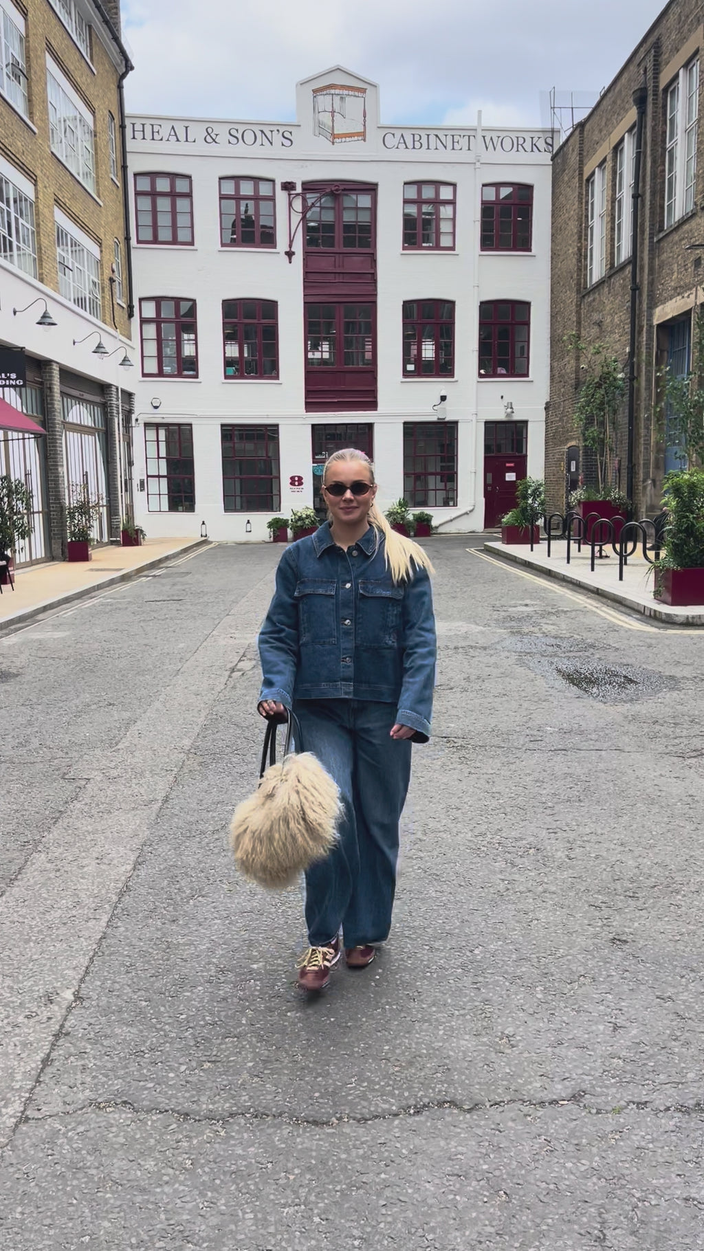 Mongolian Bowler Bag (Cream)