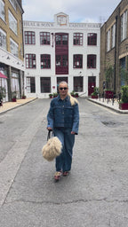 Mongolian Bowler Bag (Cream)
